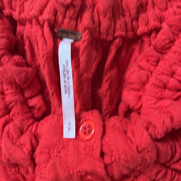 FREE PEOPLE ladybug long sleeved corset shirt size small - Picture 4 of 6